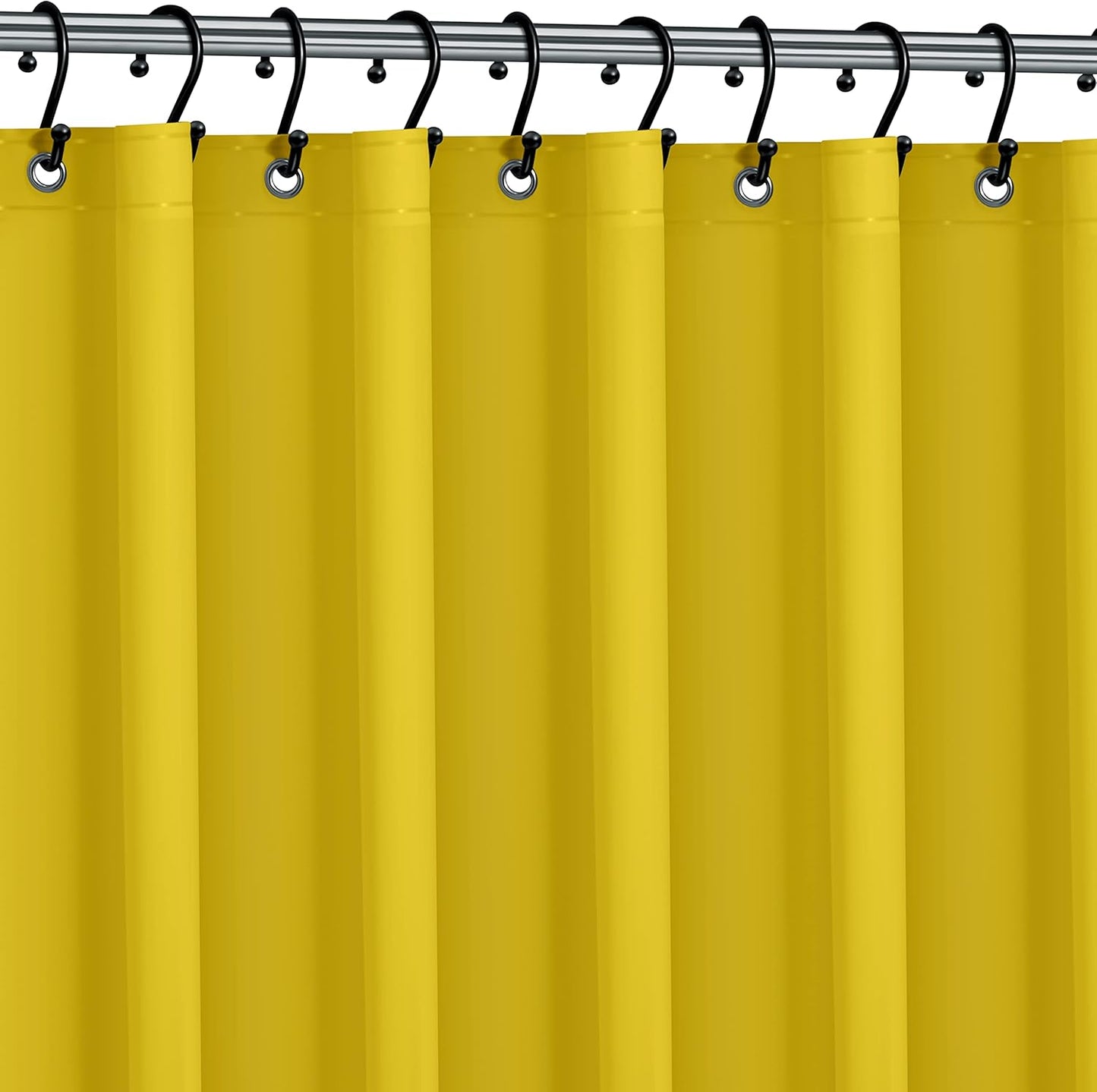 No Smell Shower Curtain Liner 72x72 White - PEVA Plastic Shower Curtain for Bathroom, PVC-Free Waterproof Shower Liner with Metal Grommets and Magnet-Weighted Bottom Hem - Washable Inner Liner