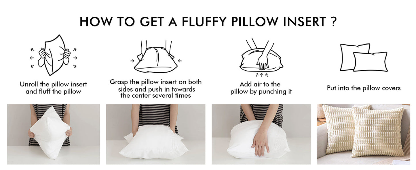 MIULEE 26x26 Euro Pillow Inserts,Set of 2 Down Feather Throw Pillows for Couch Sofa Bed, Decorative Fluffy Throw Pillow Inserts Cotton Fabric,White