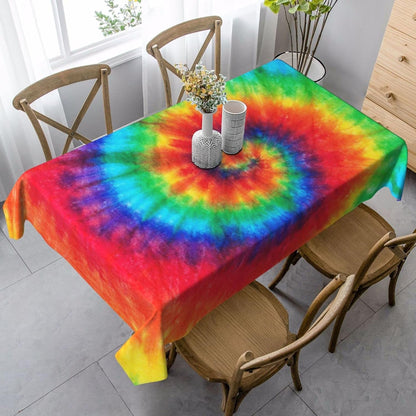 Teal Grey Tablecloth Turquoise Rectangle Table Cloth Washable Table Cover for Decoration Kitchen Dining Room 60x90 Inch