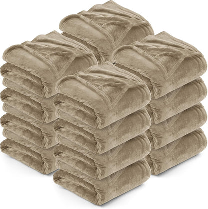 Bedding Fleece Blanket Queen Size Grey (90x90 Inches) Ultra Soft Warm Lightweight Microfiber Breathable Anti-Static Cozy Bed Blanket, All-Season Home Decor Gift for Men & Women