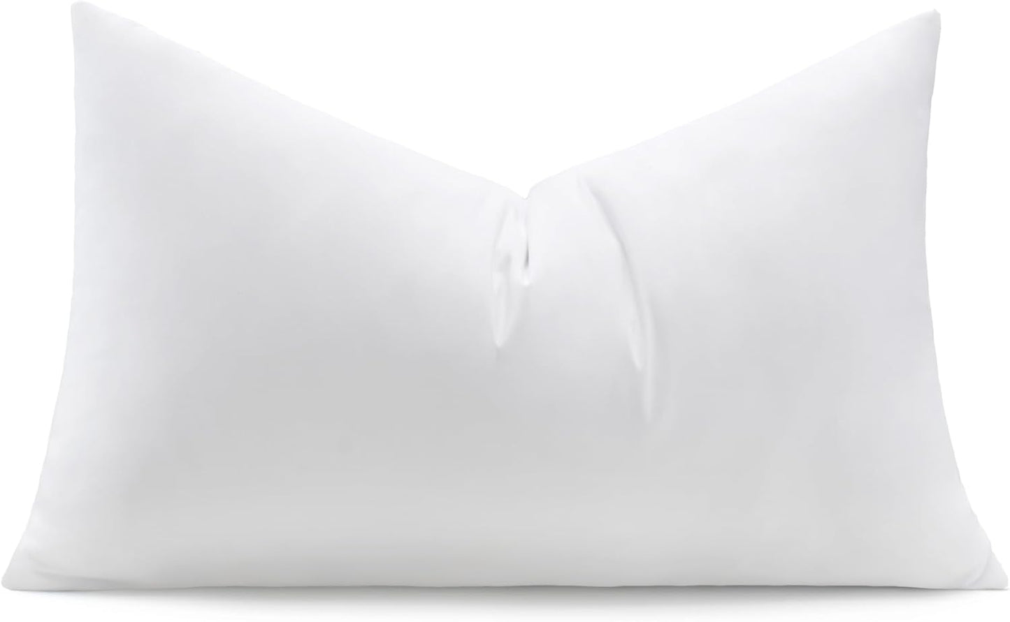 puredown® Feather Down Throw Pillow Inserts 22 x 22 (Pack of 2, White), Big Throw Pillows for Floor, Couch, Bed, Machine Washable