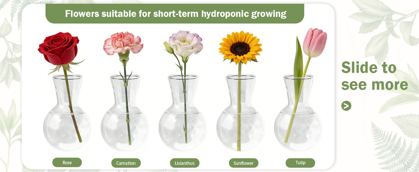 Plant Terrarium with Wooden Stand, Air Planter Bulb Glass Vase Metal Swivel Holder Retro Tabletop for Hydroponics Home Garden Office Decoration - 3 Bulb Vase