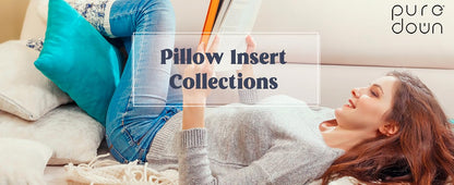 puredown® Feather Down Throw Pillow Inserts 22 x 22 (Pack of 2, White), Big Throw Pillows for Floor, Couch, Bed, Machine Washable