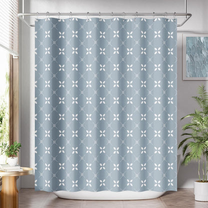 Shower Curtain, Washable Cloth Black Shower Curtain Sets with 12 Shower Curtain Hooks, Fabric Rustic Black and White Striped Curtain, Farmhouse Bathroom Curtains, 72x72 Inches