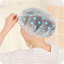 Shower Cap, 3 Pcs Waterproof Reusable Shower Caps Bath Hair Hat for Women Men Kids