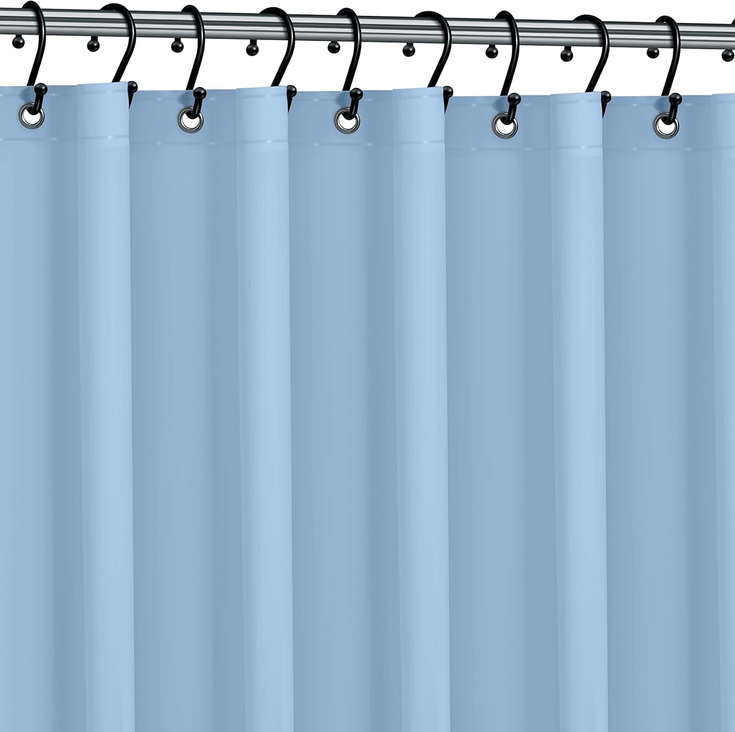 No Smell Shower Curtain Liner 72x72 White - PEVA Plastic Shower Curtain for Bathroom, PVC-Free Waterproof Shower Liner with Metal Grommets and Magnet-Weighted Bottom Hem - Washable Inner Liner
