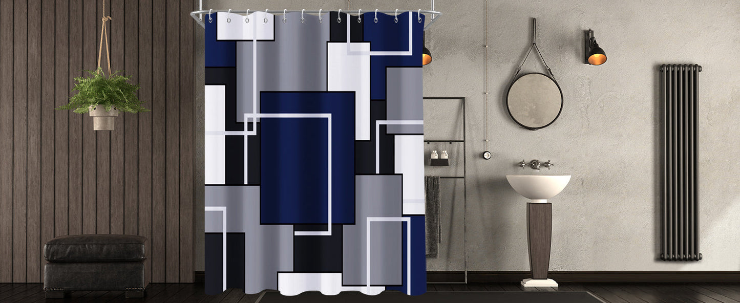 Shower Curtain Blue Eucalyptus Shower Curtains for Bathroom, Watercolor Leaf Shower Curtain Sets Waterproof Plant Shower Curtain Leaves Fabric Cloth Bathroom Curtains 72x72 inch with Hooks