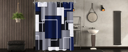 Shower Curtain Blue Eucalyptus Shower Curtains for Bathroom, Watercolor Leaf Shower Curtain Sets Waterproof Plant Shower Curtain Leaves Fabric Cloth Bathroom Curtains 72x72 inch with Hooks