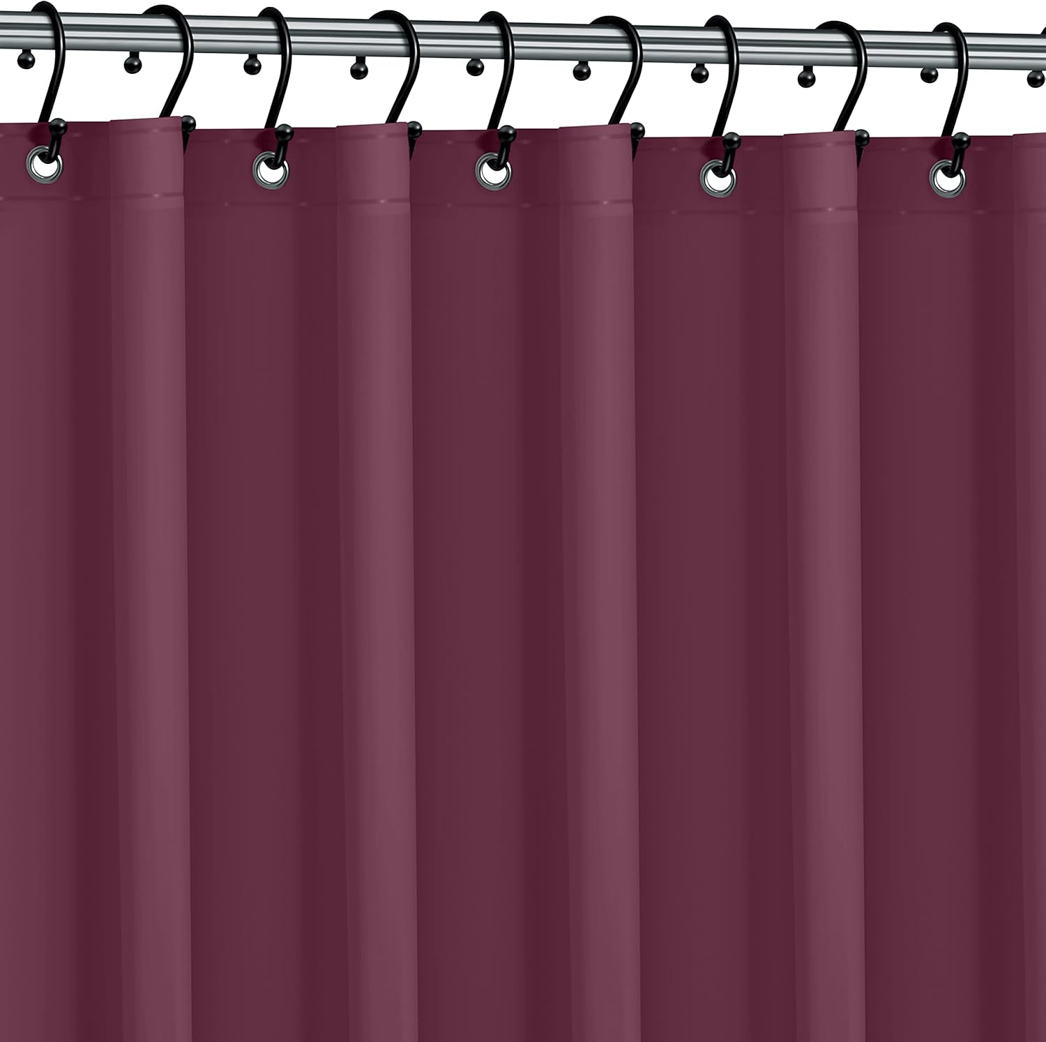 No Smell Shower Curtain Liner 72x72 White - PEVA Plastic Shower Curtain for Bathroom, PVC-Free Waterproof Shower Liner with Metal Grommets and Magnet-Weighted Bottom Hem - Washable Inner Liner