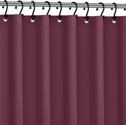 No Smell Shower Curtain Liner 72x72 White - PEVA Plastic Shower Curtain for Bathroom, PVC-Free Waterproof Shower Liner with Metal Grommets and Magnet-Weighted Bottom Hem - Washable Inner Liner