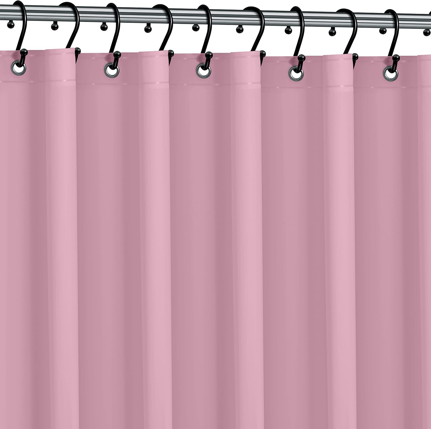 No Smell Shower Curtain Liner 72x72 White - PEVA Plastic Shower Curtain for Bathroom, PVC-Free Waterproof Shower Liner with Metal Grommets and Magnet-Weighted Bottom Hem - Washable Inner Liner
