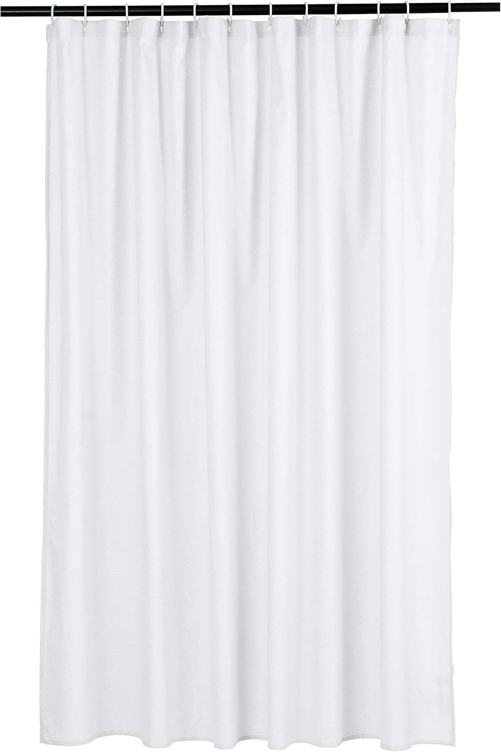 Bathroom Shower Curtain, Water Resistant Fabric with Rust Proof Grommets & Hooks, Weighted Hem, Machine Washable, 72"x72", Light Brown, Beige