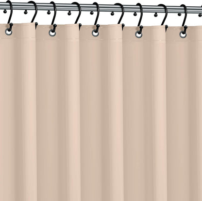 No Smell Shower Curtain Liner 72x72 White - PEVA Plastic Shower Curtain for Bathroom, PVC-Free Waterproof Shower Liner with Metal Grommets and Magnet-Weighted Bottom Hem - Washable Inner Liner