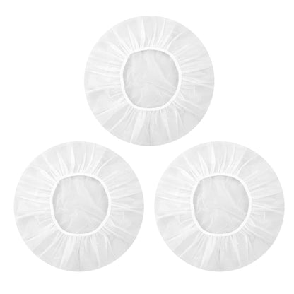 Shower Caps, 3 Pcs Plastic Reusable Shower Caps Elastic Band Bath Caps for Women Ladies Spa Salon